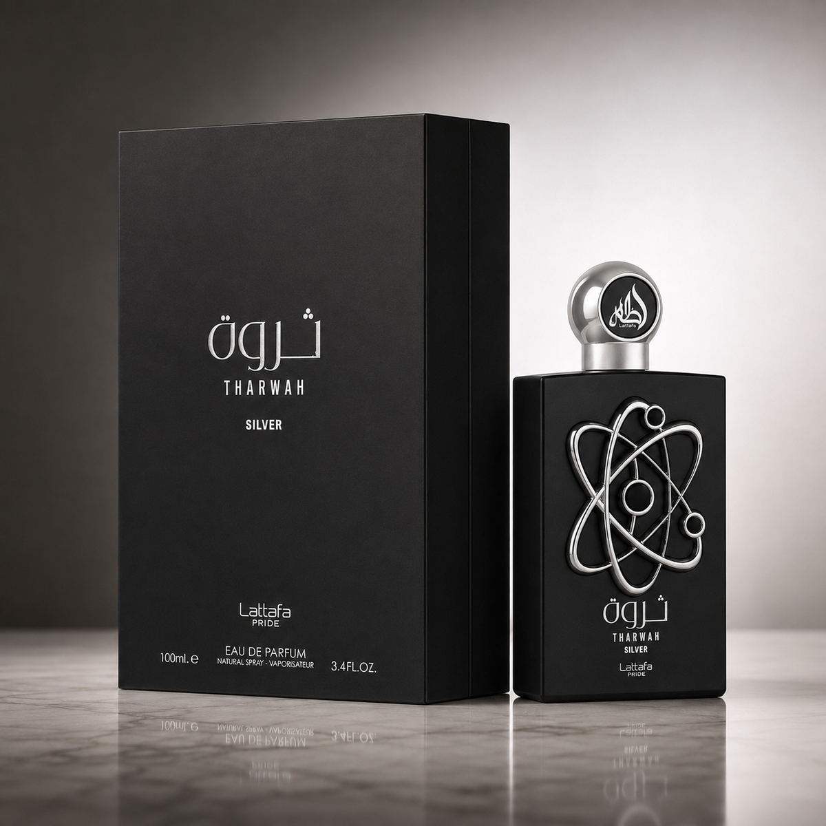 Perfume Lattafa Tharwah Silver Eau De Parfum - Perfume Masculino 100ml