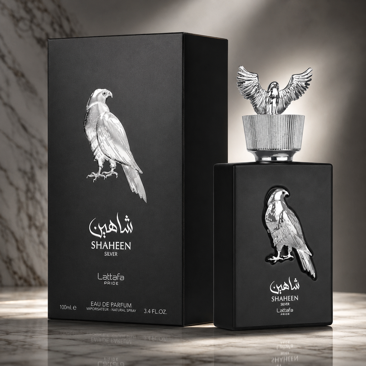 Perfume Lattafa Shaheen Silver Eau de Parfum - Perfume Masculino 100ml