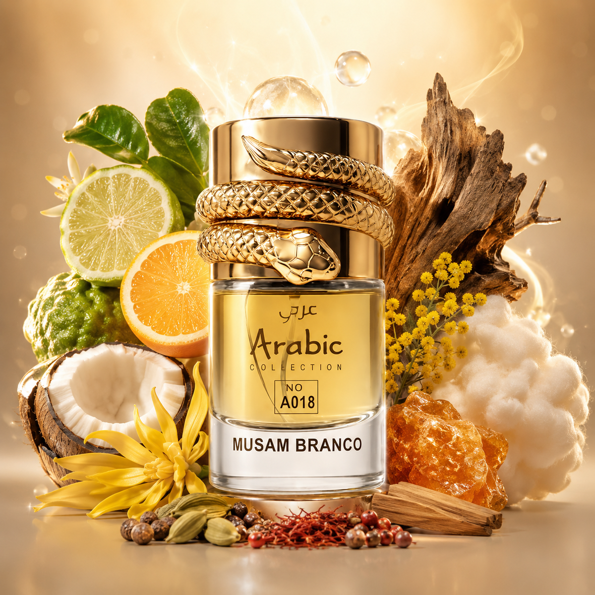 Perfume A018 Musam Branco Eau De Parfum - Perfume Feminino 25ml