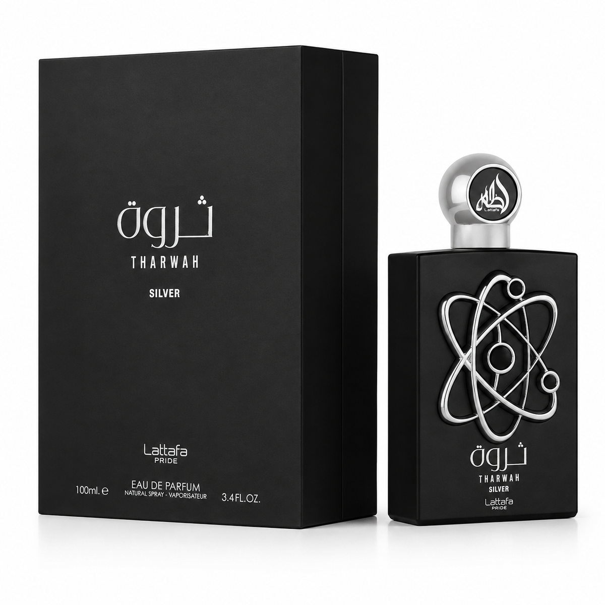 Perfume Lattafa Tharwah Silver Eau De Parfum - Perfume Masculino 100ml