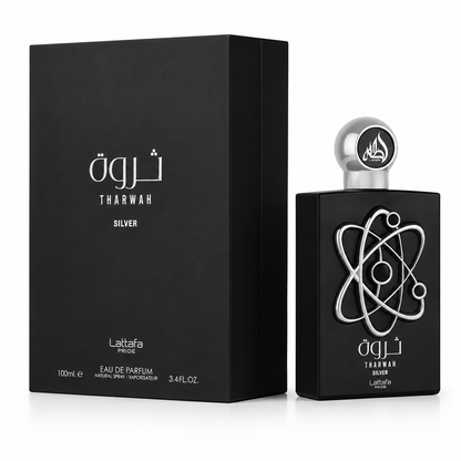 Perfume Lattafa Tharwah Silver Eau De Parfum - Perfume Masculino 100ml