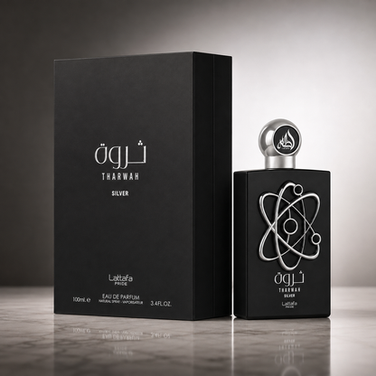 Perfume Lattafa Tharwah Silver Eau De Parfum - Perfume Masculino 100ml