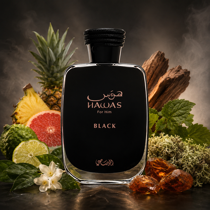 Perfume Rasasi Hawas Black Eau De Parfum - Perfume Masculino 100ml