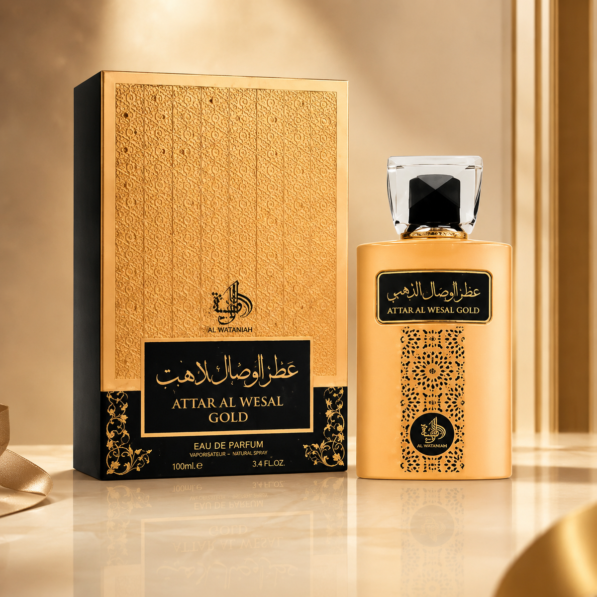 Perfume Al Wataniah Attar Al Wesal Gold Eau De Parfum - Perfume Masculino 100ml