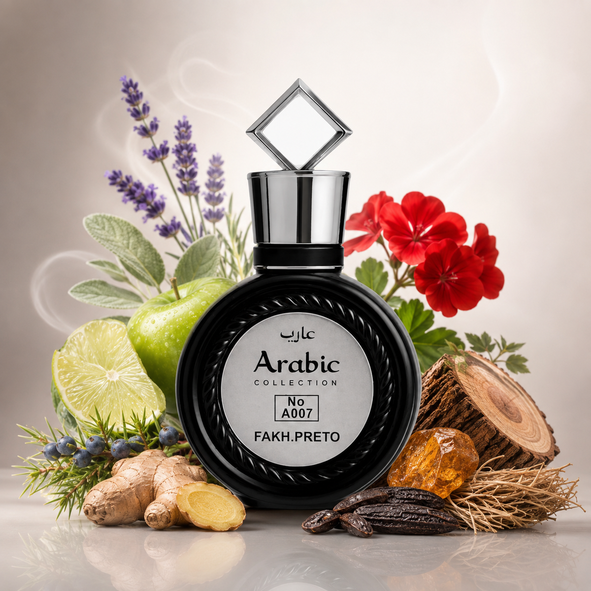 Perfume A007 Fakh Preto - Perfume Masculino 25ml