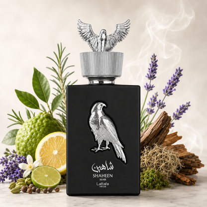Perfume Lattafa Shaheen Silver Eau de Parfum - Perfume Masculino 100ml