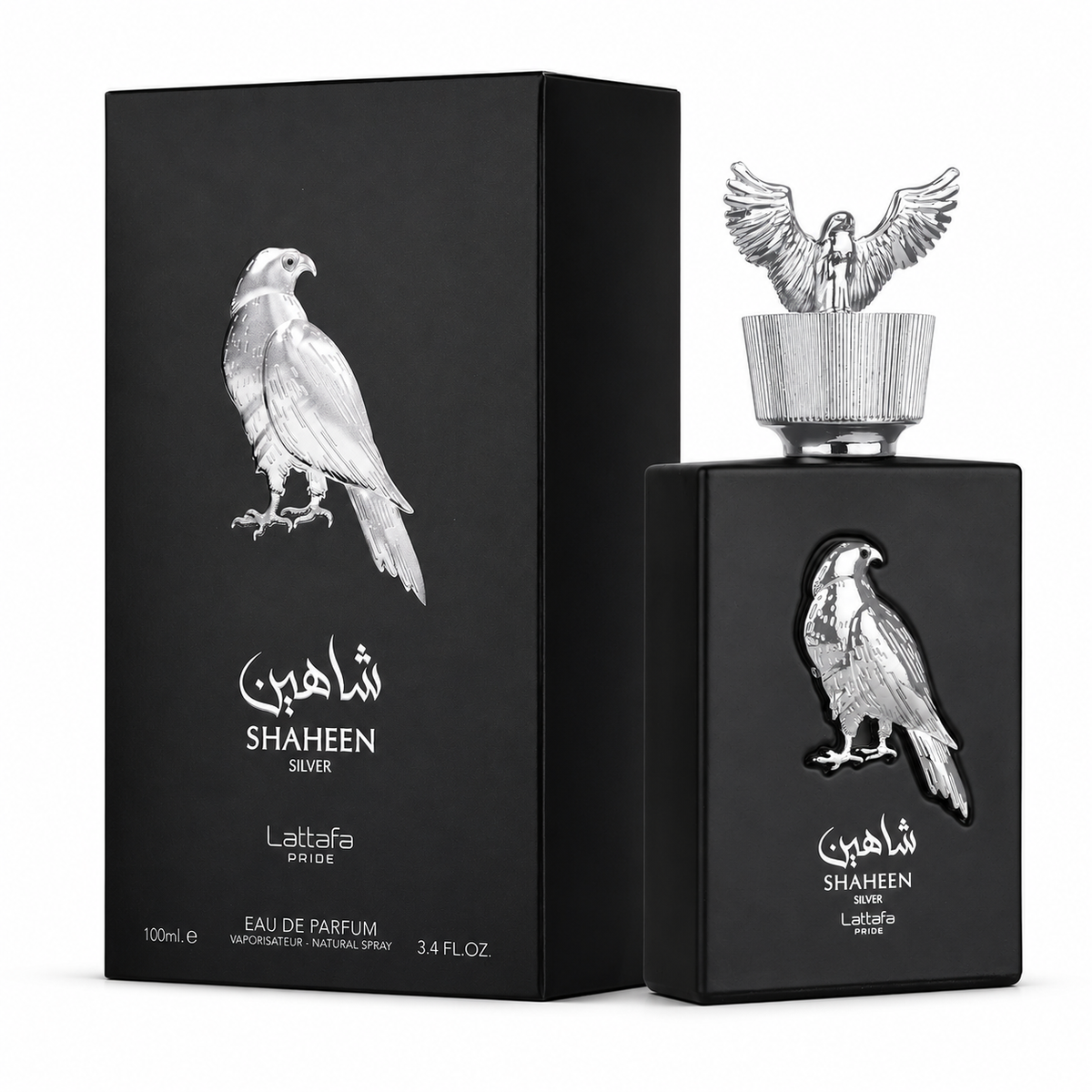 Perfume Lattafa Shaheen Silver Eau de Parfum - Perfume Masculino 100ml